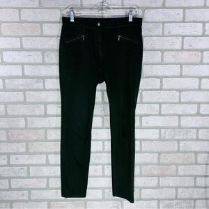 J. McLaughlin Baxter Zip Ankle Dark Green Skinny Jeans Size 6